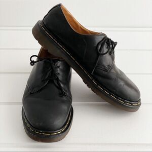 Dr. Marten’s The Original 1461 3 Hole Black Vintage Leather Derby Oxford Shoes 9